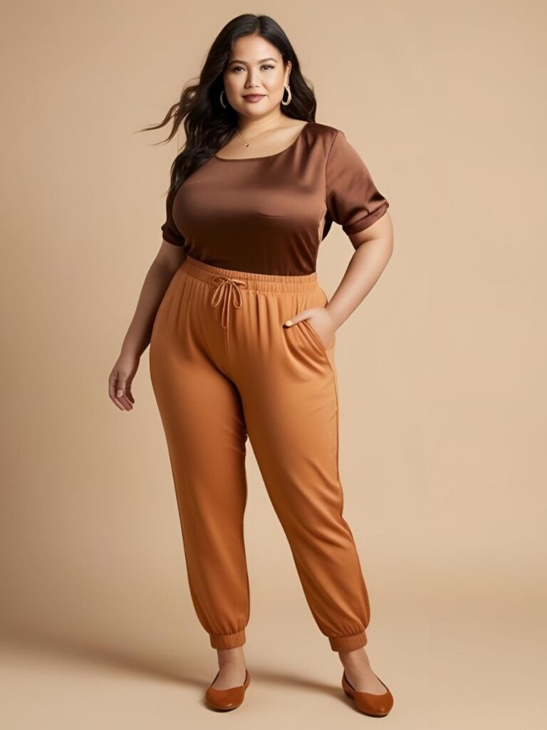 Looks casuais Para mulheres Plus Size